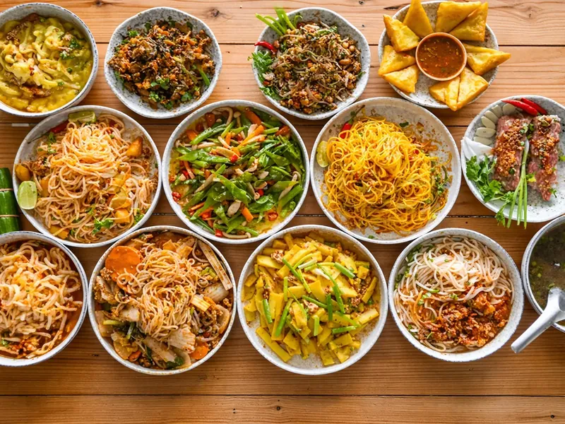 Burmese cuisine by Green Leaf Foods