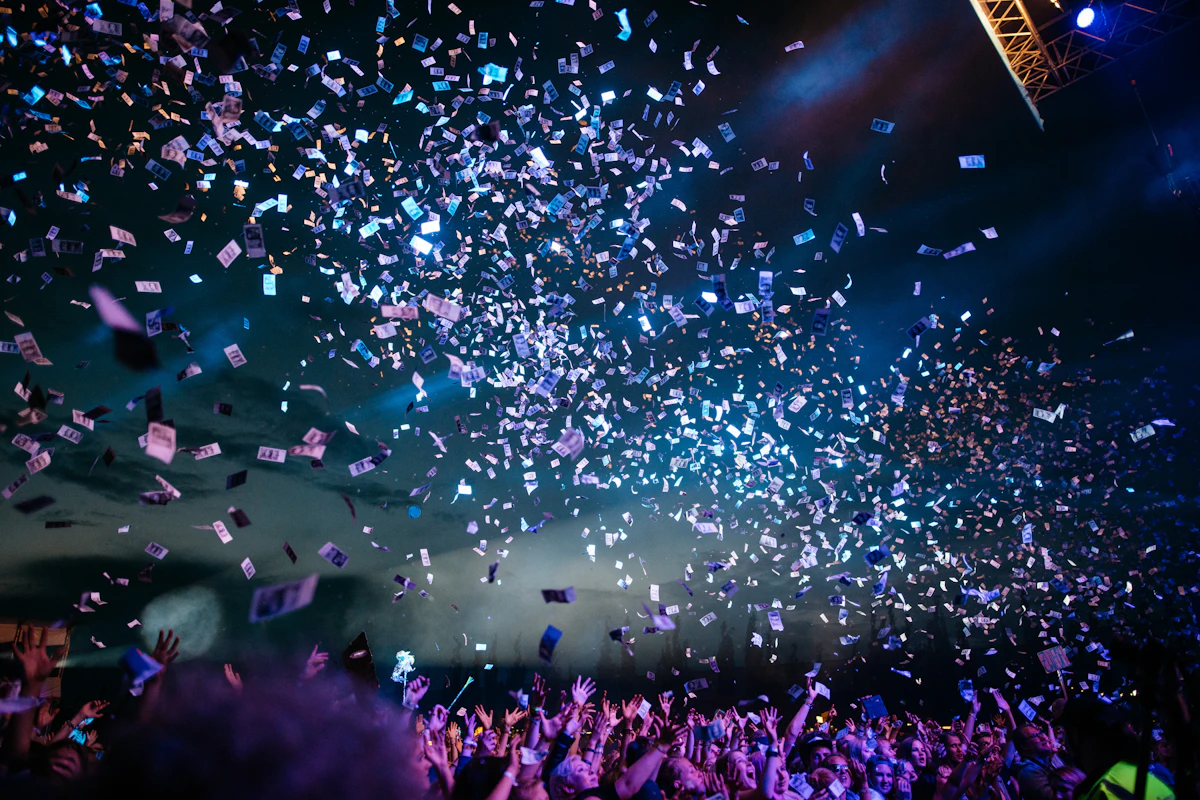 Guests celebrating at a milestone event
