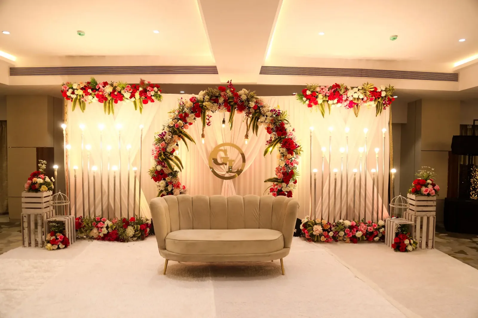A corporate evening in the Golden Leaf hall